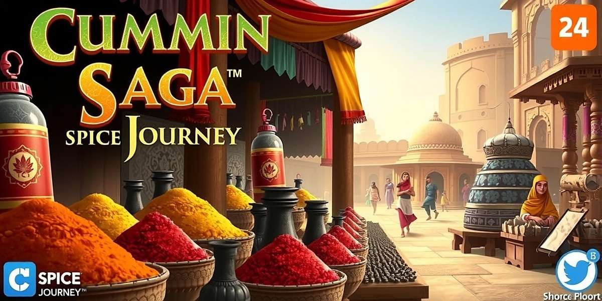 Cumin Saga Spice Journey game cover showing ancient Indian traders in a vibrant marketplace with spices